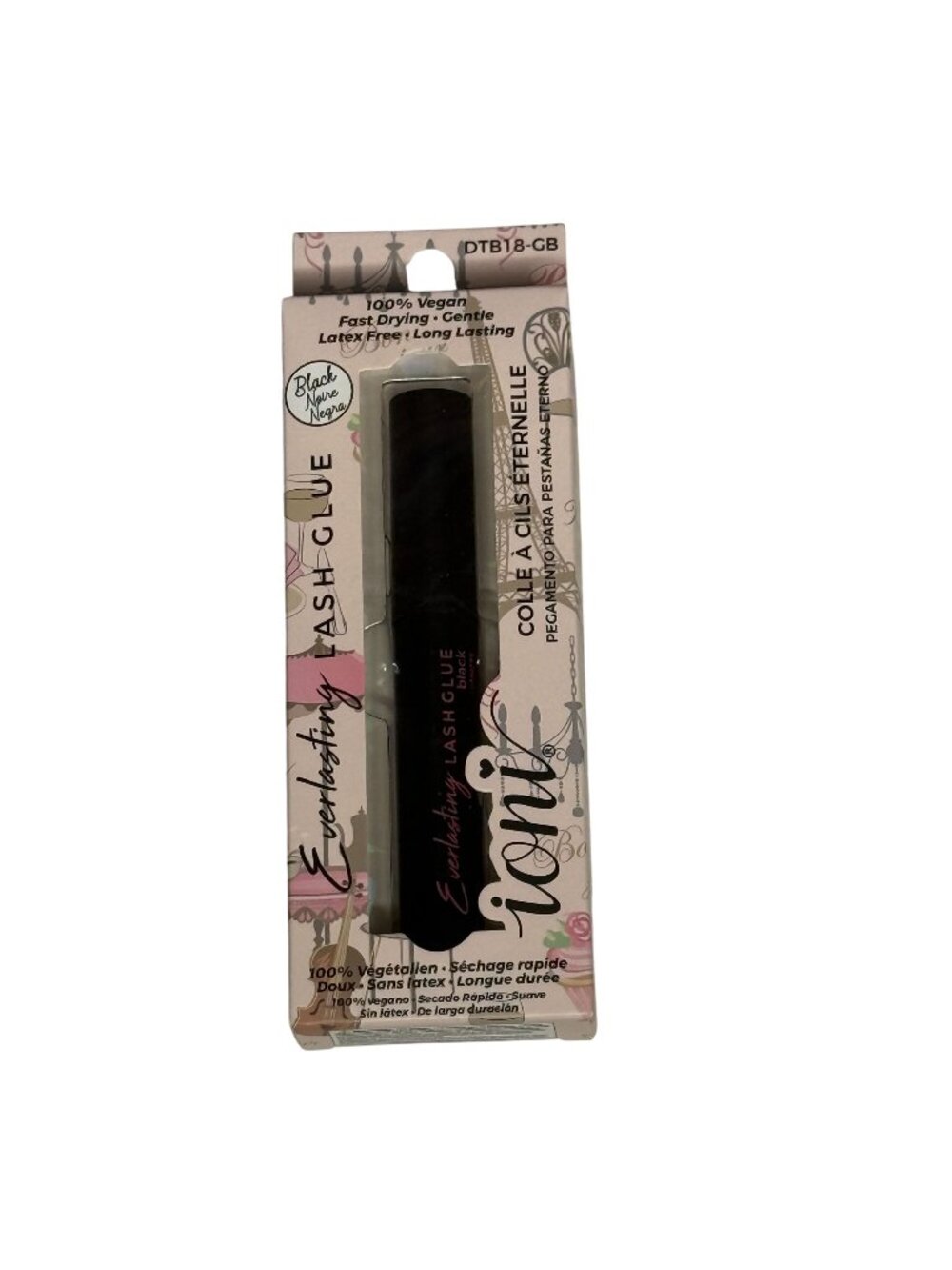 IONI Everlasting Lash Glue Black Vegan Latex Free New